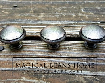 Weathered Silver Drawer Knobs Farmhouse Decor Country Farmhouse Furniture Knobs Rustic Cabinet Knobs Dresser Knobs Furniture Hardware