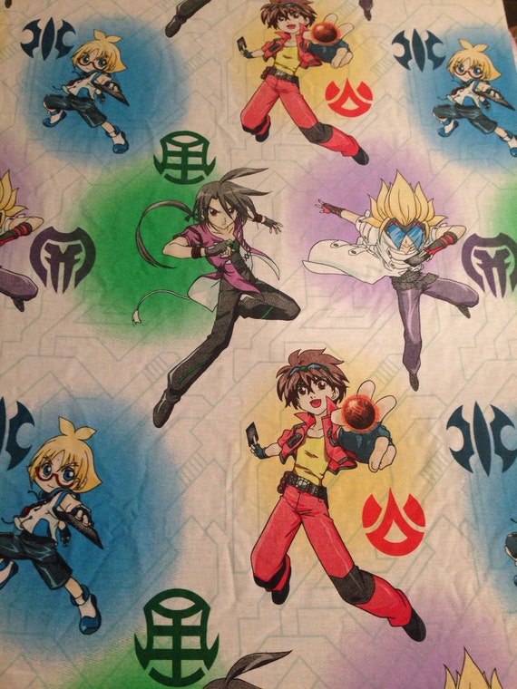 Vibrant Bakugan  Twin Flat Fitted Sheet Set from 