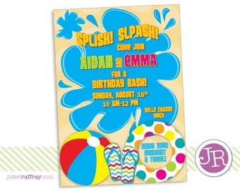 Splish Splash Birthday Invitation