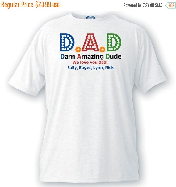 personalized t shirts for fathers day