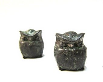 Small bronze sculpture of greek owl