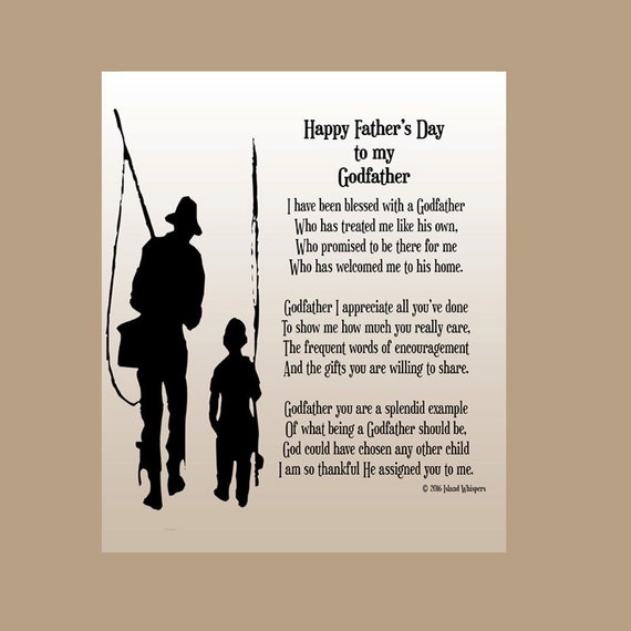 items similar to godfather poem godfather fathers day gift godfather