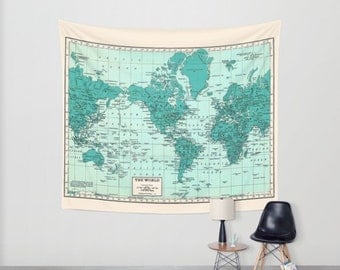 World Map Tapestry Wall Hanging world map tapestry wall hanging vintage mercator map blue World Map Tapestry Wall Hanging world map tapestry wall hanging vintage mercator map blue
