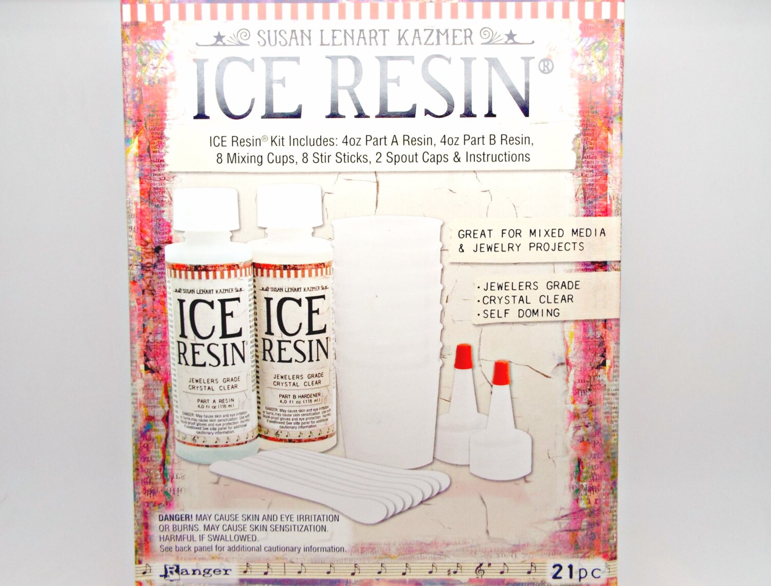 8oz Ice Resin Resin Doming Kit Jewelers Grade Resin Self