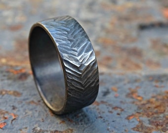 mens wedding band silver tire tread ring black silver mens proposal ring silver - Mud Tire Wedding Rings mens wedding band silver tire tread ring black silver mens proposal ring silver - Mud Tire Wedding Rings