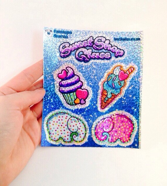 glitter sheet sticker