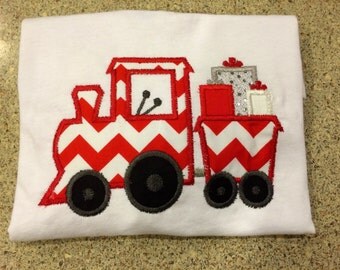 train to christmas shirt