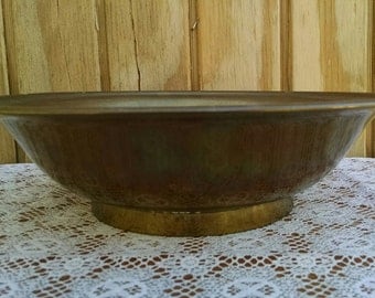 Vintage Large Brass Bowl