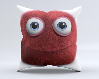 Fuzzy throw pillow Etsy