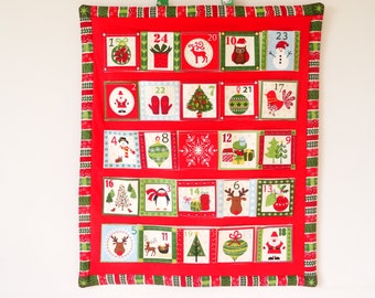 Kids advent calendar, Christmas advent calendar, Fabric advent calendar, Reusable advent calendar, Christmas keepsake, Advent calendar