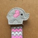 carter's plush elephant pacifier clip