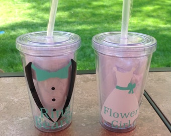 Ring Bearer & Flower Girl Tumbler Set