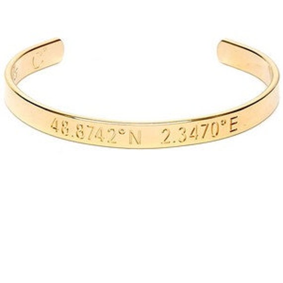 Real 14k Solid gold bracelet Gold cuff bracelet by JeweeDiamond