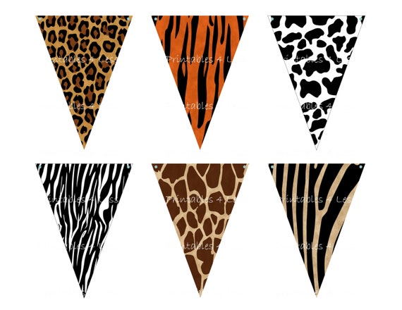 Animal Print Banner Jungle Banner Safari Banner Animal