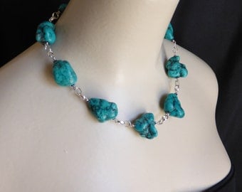 Turquoise and Silver Necklace
