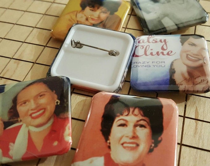 Button Pins, Pin Backs, Patsy Cline, Backpack Pins, Photo Pins