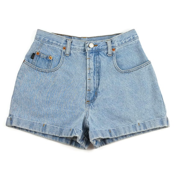90s High Waisted Shorts Denim Shorts Steel Jeans by ModernMiner