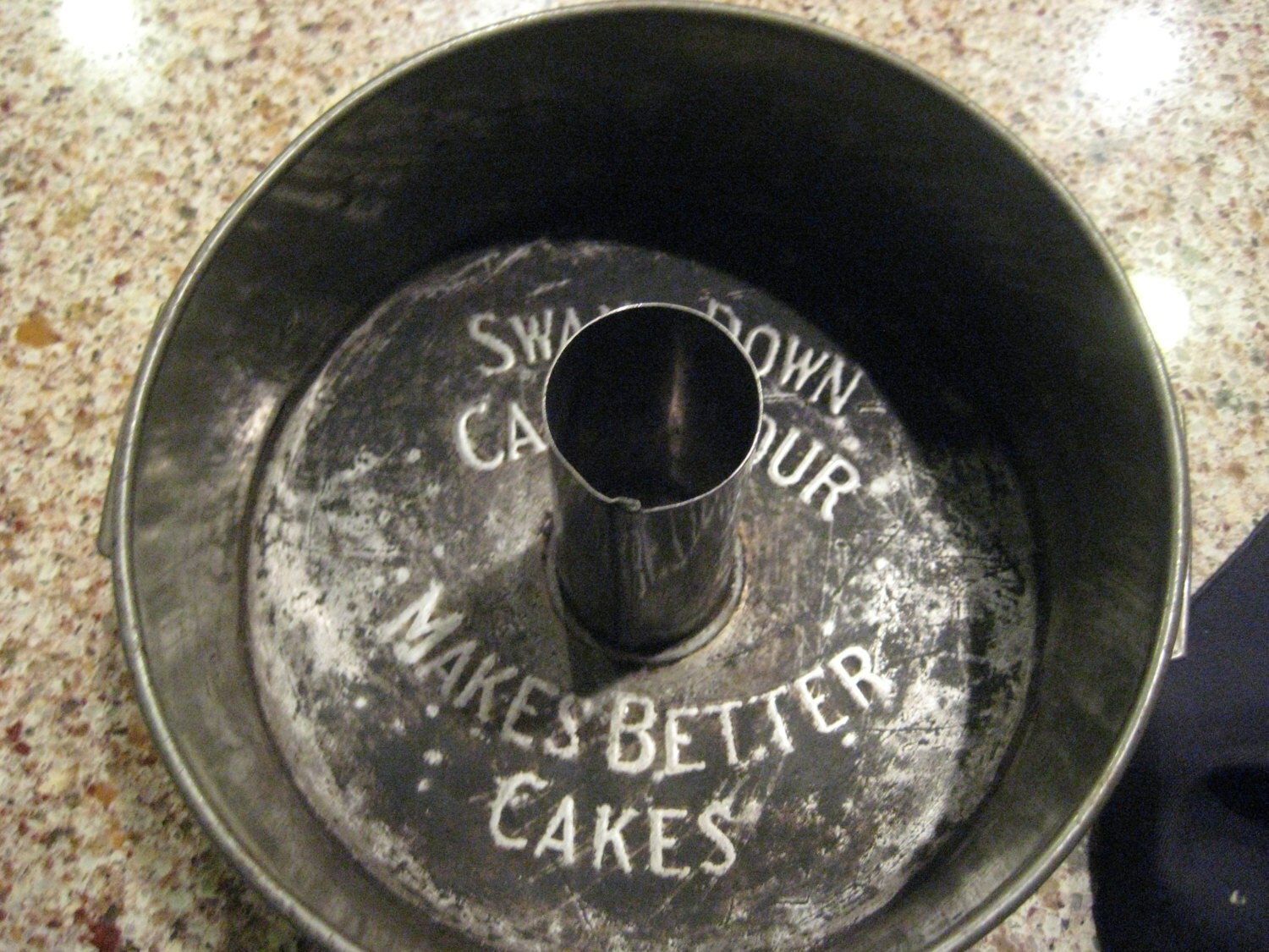 Antique Swans Down Cake Flour Angel Food Cake Pan c. 1923