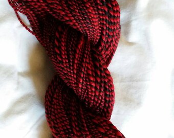 Handspun yarn: Red Moon