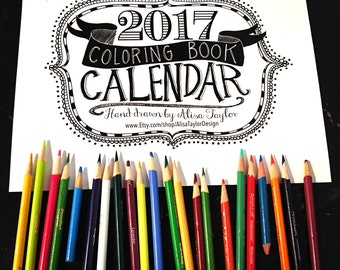 2017 Bible Verse Calendar - Desk Calendar - Christian Gifts - Calendar 2017 - Bible Verse Prints - verses to color - coloring book