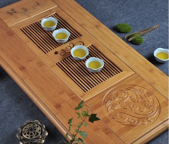 Extra-size Bamboo Tea Tray Displaying And Serveing By Chinateaware