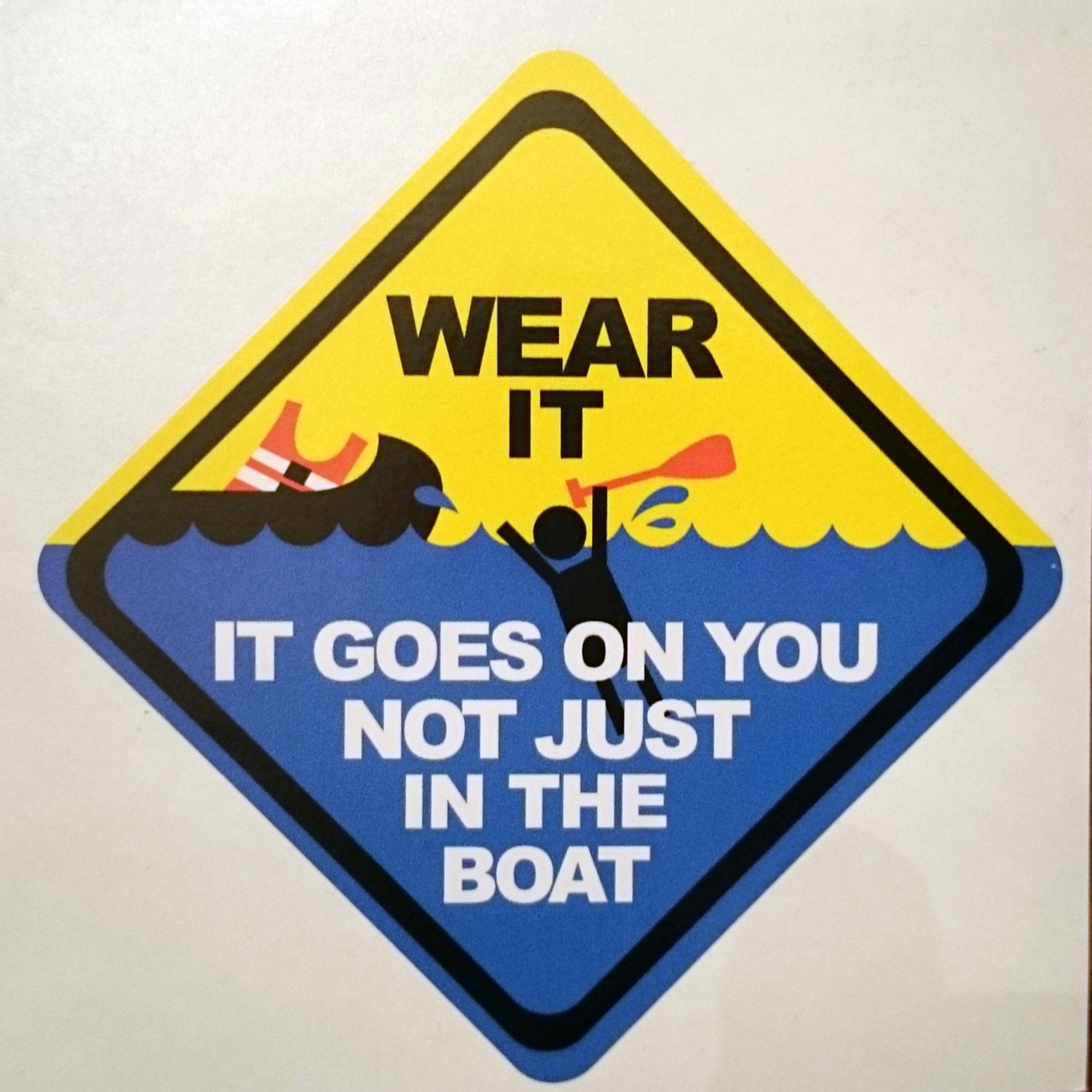 Sticker Wear your PFD Life Jacket sticker