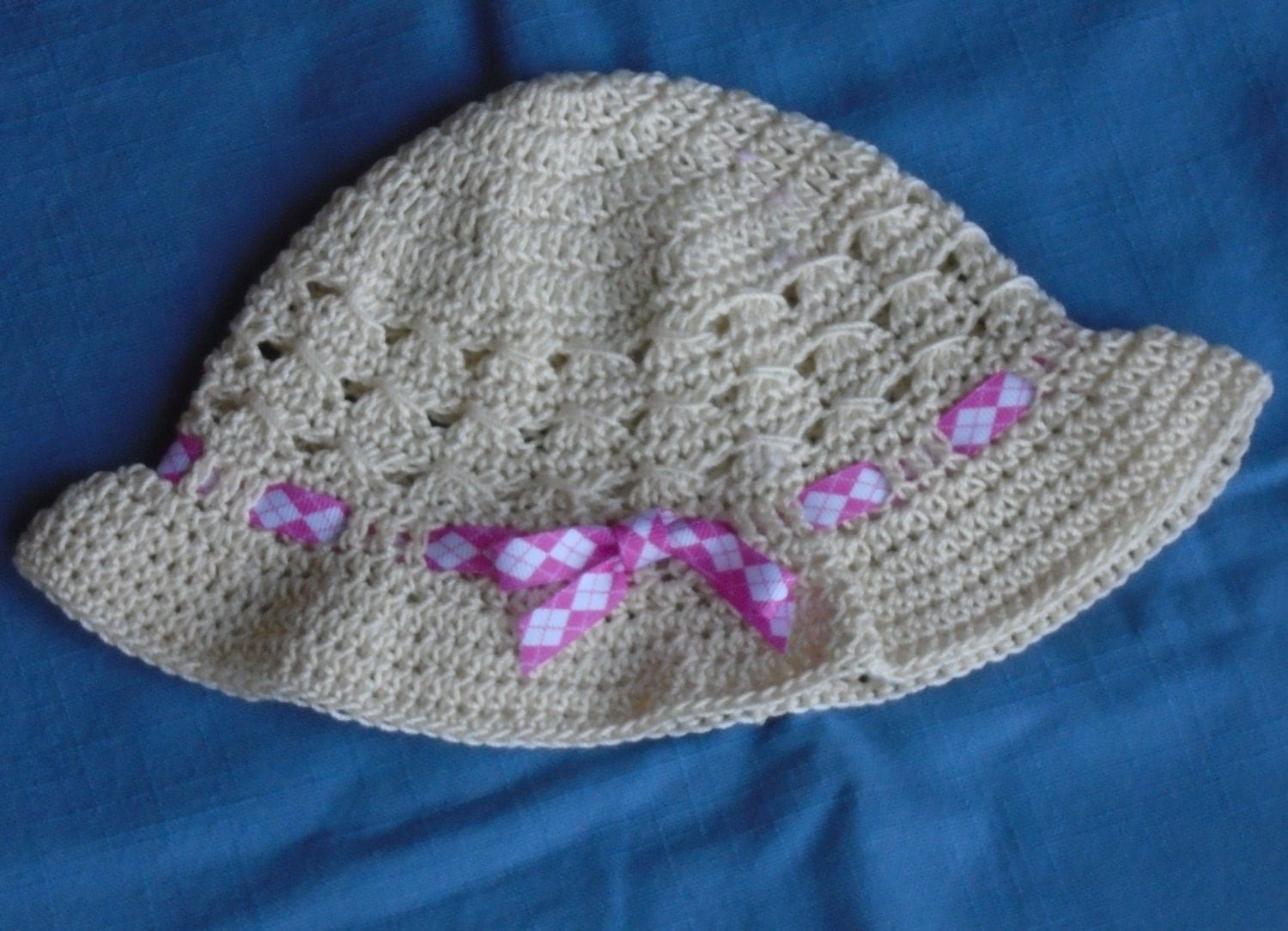 Crochet Baby Girl Hat Ready to ship baby sun hat 03 month