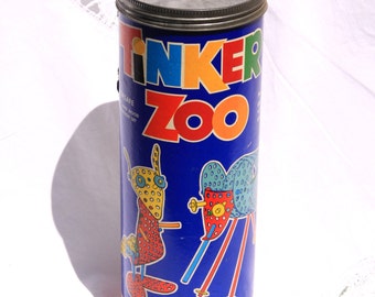 zoo in a tin toy