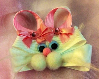 Easter Bunny Hair Bow...Bunny clip