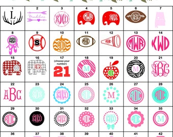 3" YETI Rambler Vinyl Decal | YETI Stickers | Vinyl Decal | Monogram & Initials