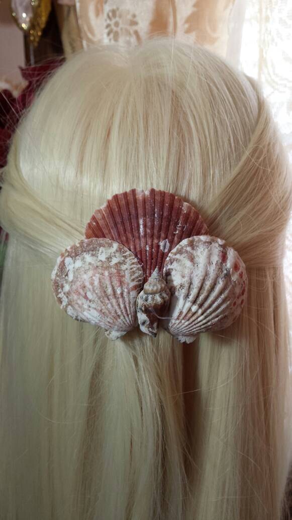 Seashell hair clip mermaid hair clip seashell hair