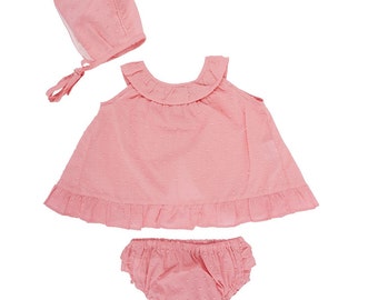 Infants Set of Summer Dresses Panties Baby Girl & Panties Set