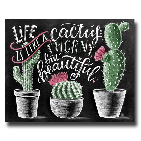 cactus print succulent print cactus art print cactus wall