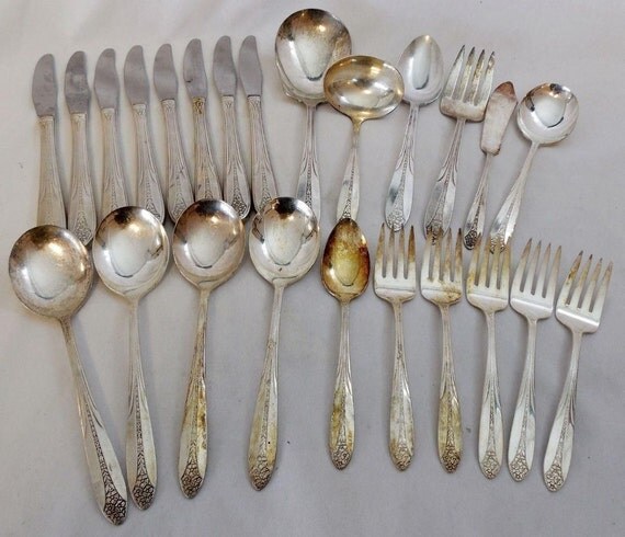 Vtg National Silver Princess Royal Silverplate 1930 Flatware