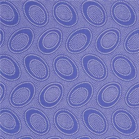 Kaffe Fassett Aboriginal Dot Iris Purple cotton fabric GP071