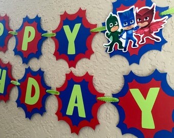 Pj Masks Birthday, Pj Masks Birthday Banner, Pj Masks Costume, Pj Masks Invitation, Pj Masks Shirt, Pj Masks Mask, Pj Masks Party, Pj Masks