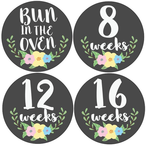 Belly Stickers Pregnancy Stickers Maternity Stickers Weekly