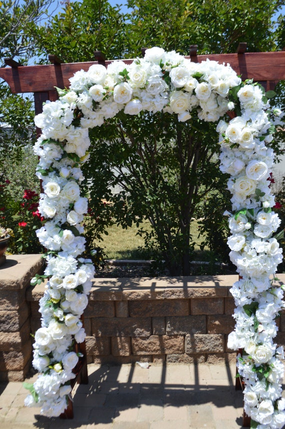 silk flower arch