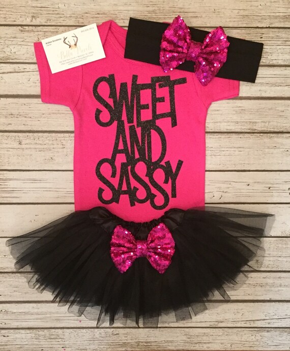Baby Girl Clothes and Sassy Baby Girl Bodysuit Sweet and