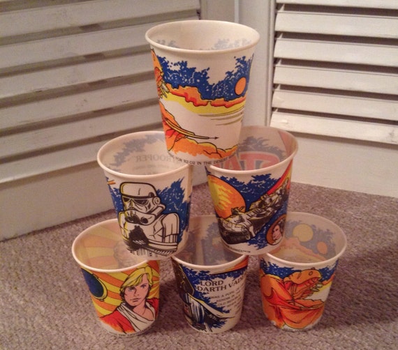 vintage star wars dixie cups