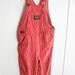 3T: Red Classic Striped Romper, Vintage Overalls by Oshkosh B'Gosh