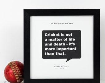 Personalised Cricket Print; Cricket Gift; Cricket Wall Art; Husband Gift; Boyfriend Gift; Gift For Dad; Cricket Lovers Gift; PAP103