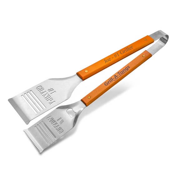 Personalized Grilling Tongs Spatula Grandpa tongs Spatula
