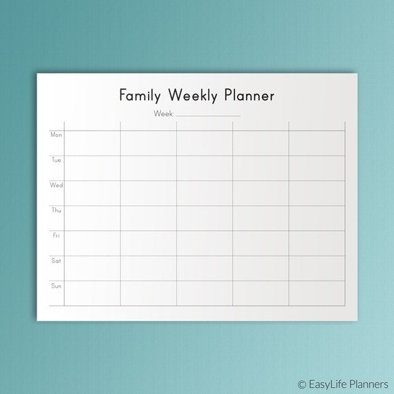 weekly family planner