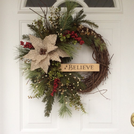 Christmas Wreaths-Holiday Wreath-Rusty Sleigh by ReginasGarden