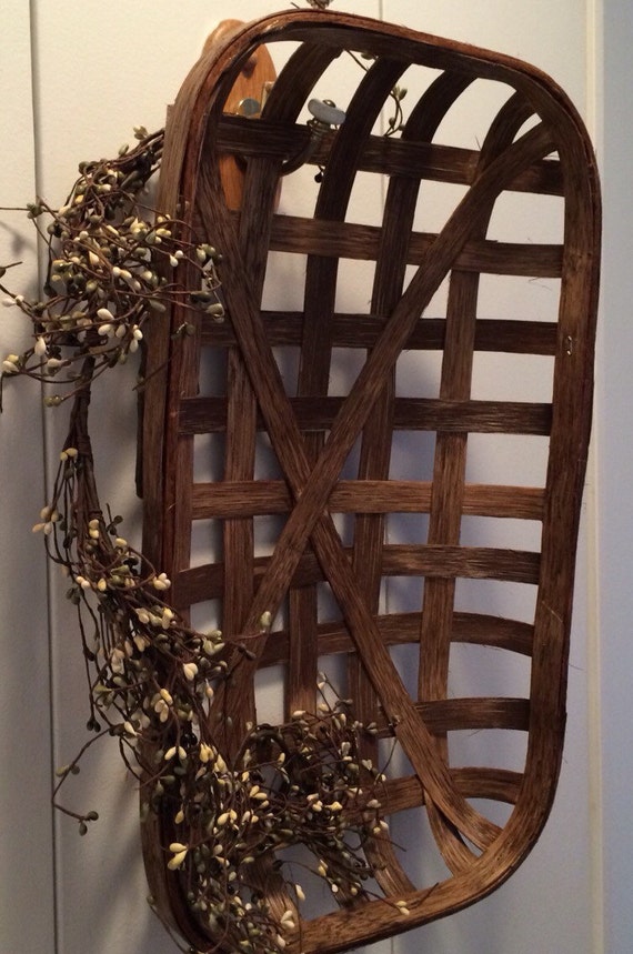 New Style Rectangular Tobacco Basket by OneOfAKindBaskets on Etsy