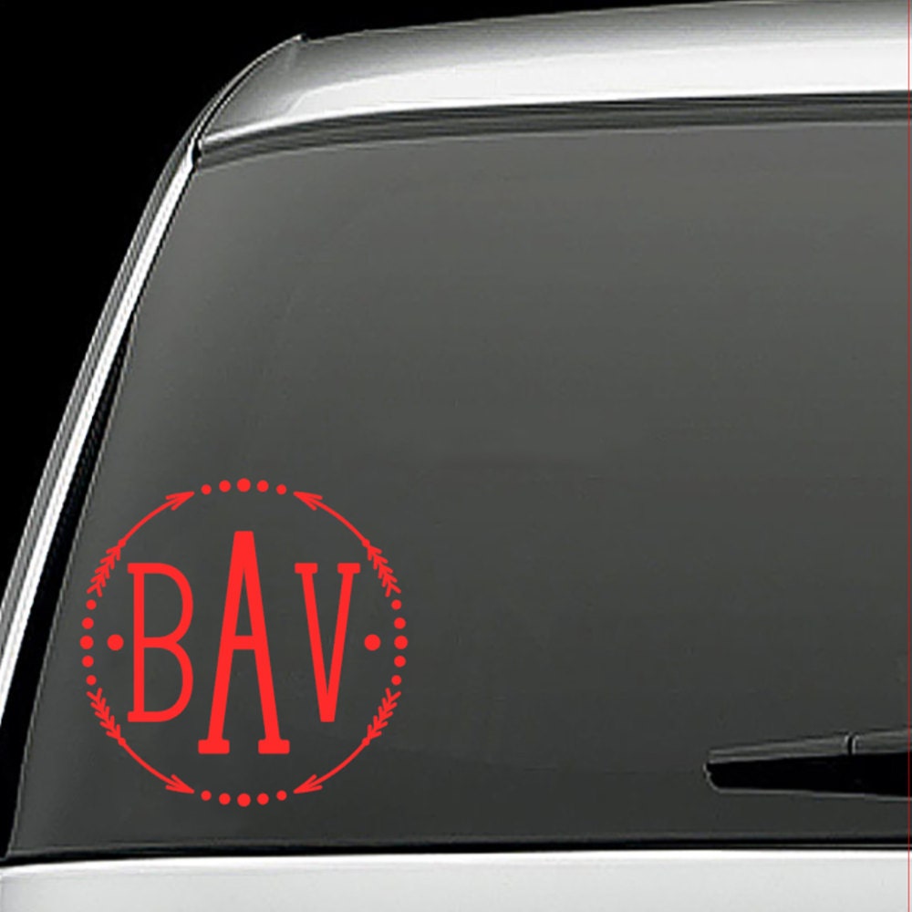 Arrow Monogram Decal Car Decal Vinyl Decal by leighbeedesigns Arrow Monogram Decal Car Decal Vinyl Decal by leighbeedesigns