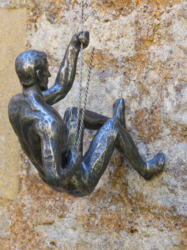 Large Climbing Men Wall Art Figurine Sculptures