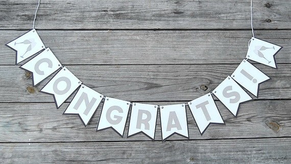 PDF: Congrats Banner Congrats Bunting Congratulations Decor