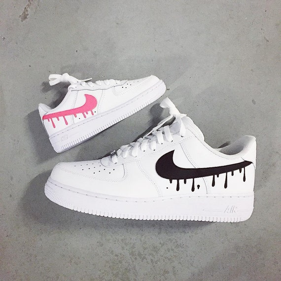 Dripping Swooshes Nike Air Force 1 Lows Custom Men by NYCustoms